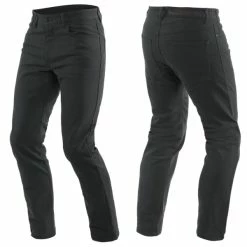 Promo 👏 Dainese Casual Slim-Fit Trousers Black 😀
