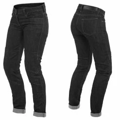 Wholesale 🔥 Dainese Denim Slim-Fit 👩 Women's Denim 👖 Jeans Black 😀