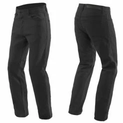 Coupon 😉 Dainese Casual Regular-Fit Trousers Black ⌛