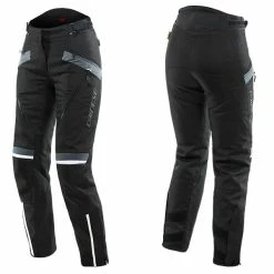 Promo 😉 Dainese Tempest 3 D-Dry Waterproof 👩 Women's Trousers Ebony/Black 🎉