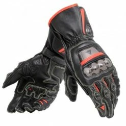 Cheapest 👍 Dainese Full Metal 6 Leather Gloves Nero Black/Red Fluo 😀