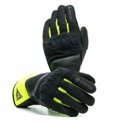 Brand new 🧨 Dainese Nembo Gore-Tex Waterproof Gloves Black/Yellow Fluo 🔔