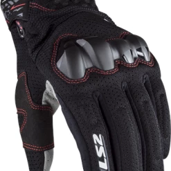 New 😉 LS2 Chaki 👩 Women's Short Gloves Black ⌛