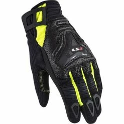 Best Pirce 🎁 LS2 All Terrain Short 👩 Women's Gloves Black/Yellow Fluo ✔️