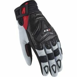 Cheap ✨ LS2 All Terrain Short 👩 Women's Gloves Black/Grey/Red 🤩