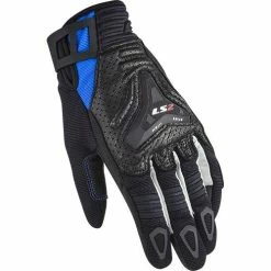 Hot Sale 🔥 LS2 All Terrain Short 👩 Women's Gloves Black/Blue 💯