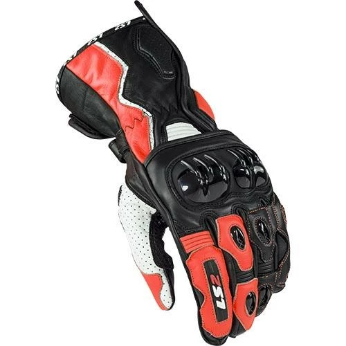 Top 10 ๐ LS2 Swift Leather Gloves Black/White/Red ๐