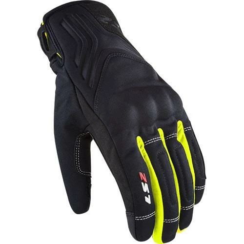 Discount ๐ LS2 Jet 2 Waterproof Short Gloves Black/Yellow Fluo ๐