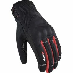 Hot Sale ❤️ LS2 Jet 2 Waterproof Short Gloves Black/Red ⌛
