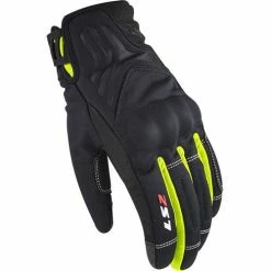 Cheap 🔥 LS2 Jet 2 Waterproof Short 👩 Women's Gloves Black/Yellow Fluo 🎁