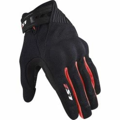 Promo 🔥 LS2 Dart 2 Short Gloves Black/Red 👏