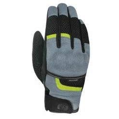 Promo 🎁 Oxford Brisbane Air Short 🌞 Summer Motorcycle Gloves Charcoal/Black ⭐
