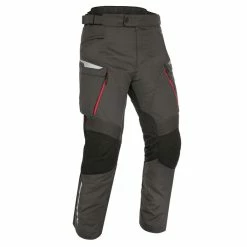 New ✔️ Oxford Montreal 4.0 Waterproof Trousers Black/Grey/Red 😉