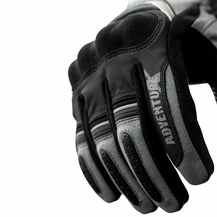 Budget 👏 RST Adventure-X Leather Gloves Grey/Black ⭐ - Image 3