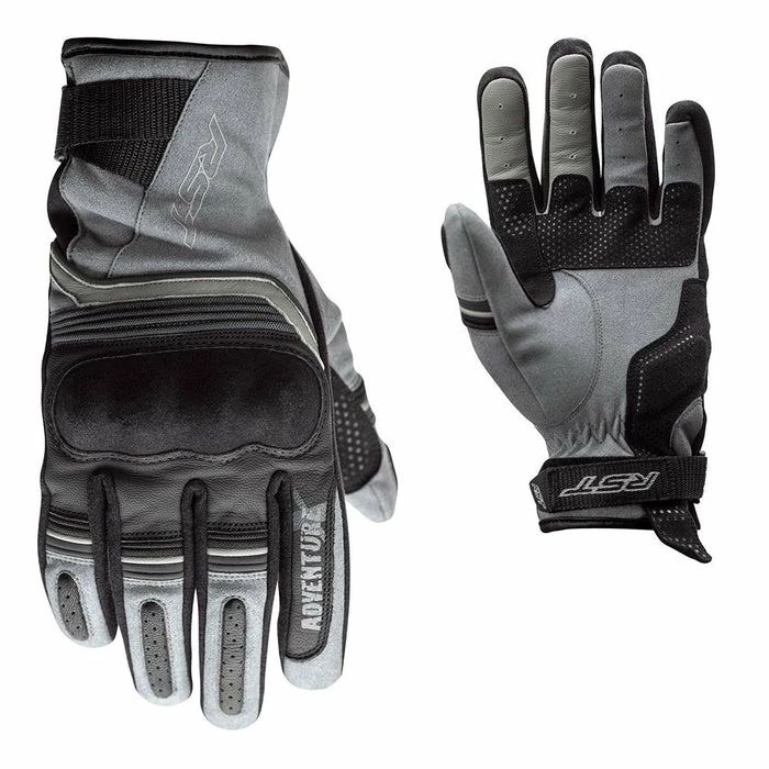 Budget 👏 RST Adventure-X Leather Gloves Grey/Black ⭐ - Image 5