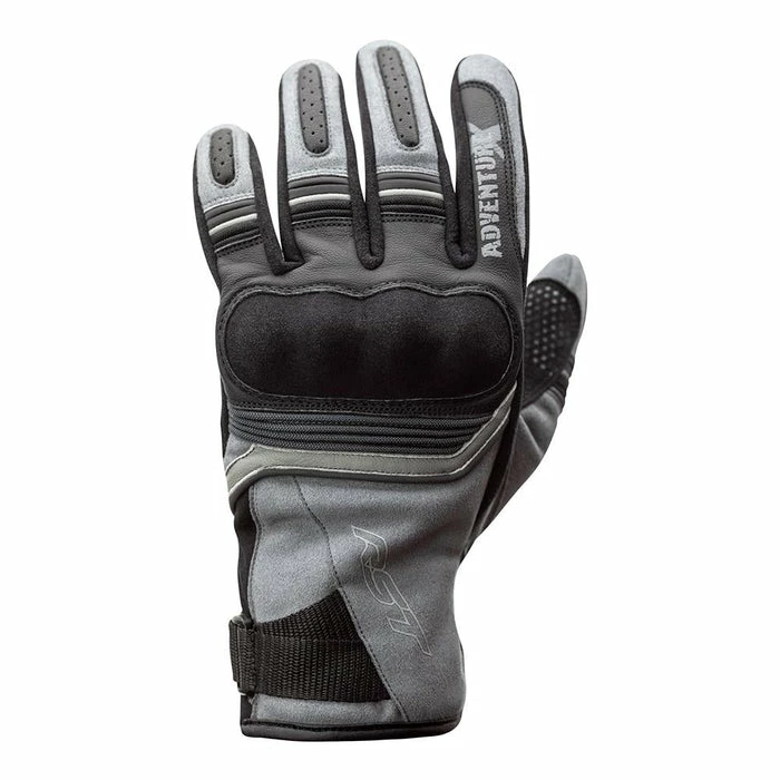 Budget 👏 RST Adventure-X Leather Gloves Grey/Black ⭐