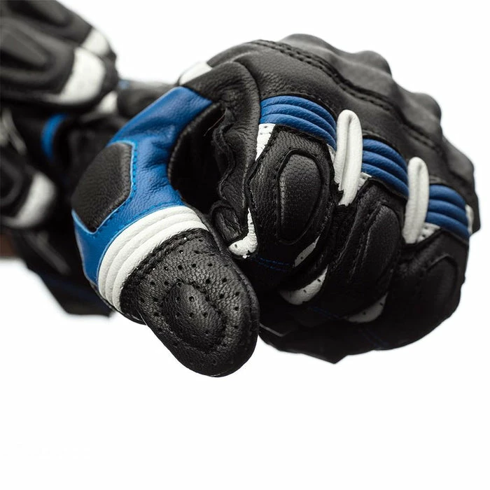 Cheap π RST Axis Leather Gloves Black/Blue π 6 Cheap π RST Axis Leather Gloves Black/Blue π - Image 4