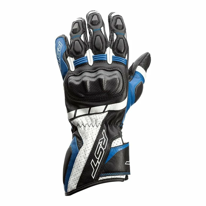 Cheap π RST Axis Leather Gloves Black/Blue π 3 Cheap π RST Axis Leather Gloves Black/Blue π