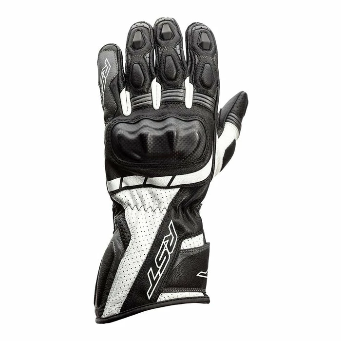 Discount โจ RST Axis Leather Gloves Black/Grey/White ๐