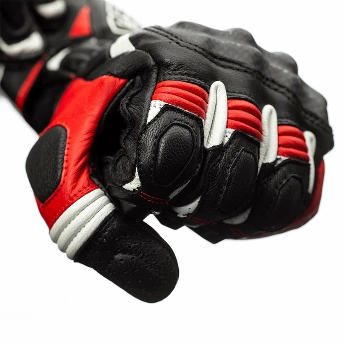 Cheapest ๐ RST Axis Leather Gloves Black/Red ๐ - Image 3