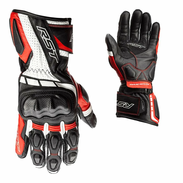 Cheapest ๐ RST Axis Leather Gloves Black/Red ๐ - Image 4