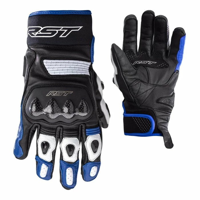 Outlet ๐งจ RST Freestyle 2 Leather Gloves Black/Blue ๐ - Image 3