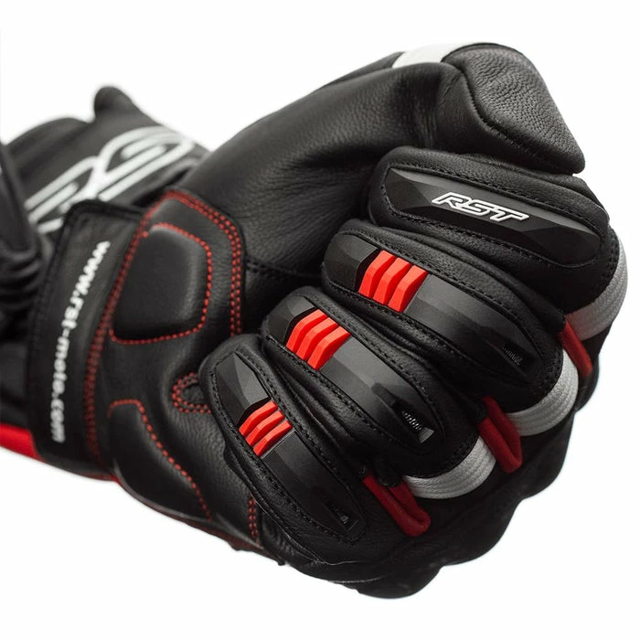 Outlet โค๏ธ RST Pilot Leather Gloves Black/Red ๐ - Image 3