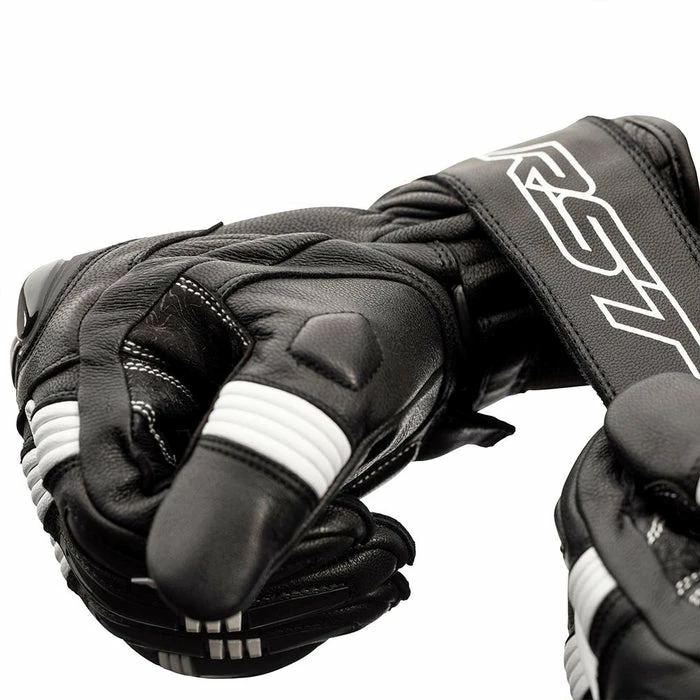 Budget ๐ RST Pilot Leather Gloves Black/White ๐งจ - Image 2