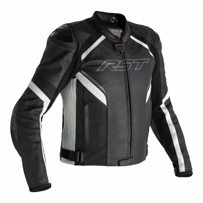 Best Sale โญ RST Sabre Leather Airbag Jacket Black/White ๐