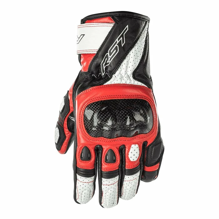 Flash Sale ๐ RST Stunt III Leather Short Glove Black/Red ๐ - Image 2