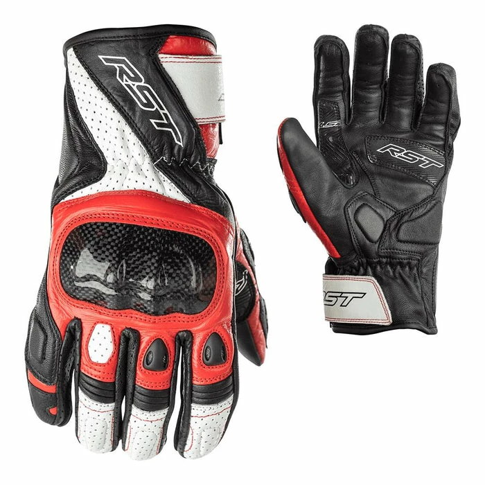 Flash Sale ๐ RST Stunt III Leather Short Glove Black/Red ๐