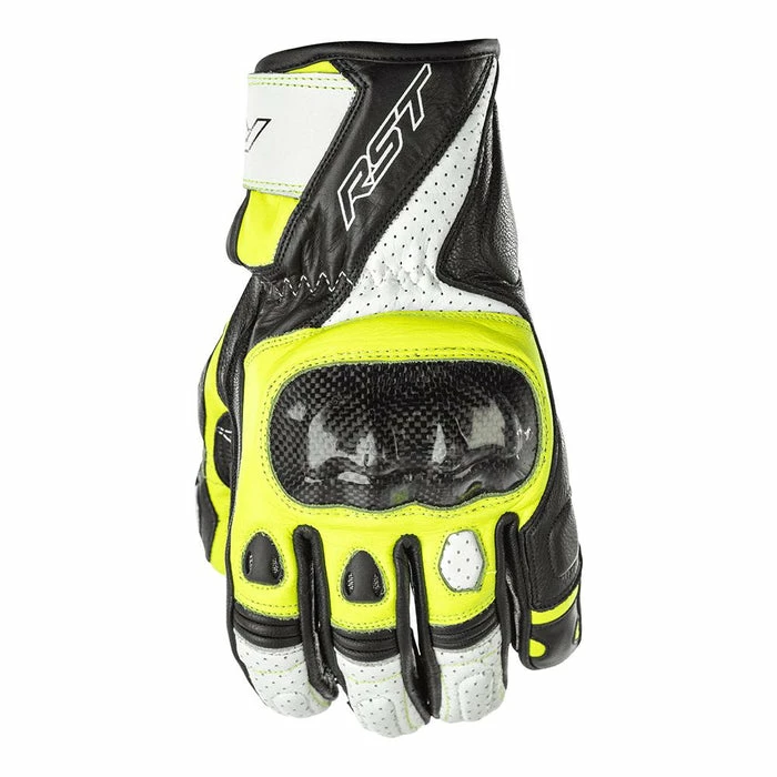 Coupon ๐ RST Stunt III Leather Short Gloves Black/Yellow Fluo ๐ - Image 2