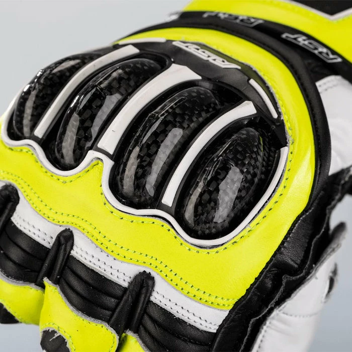 Cheap 😍 RST TracTech Evo 4 Leather Gloves Black/Yellow Fluo 👍 - Image 3