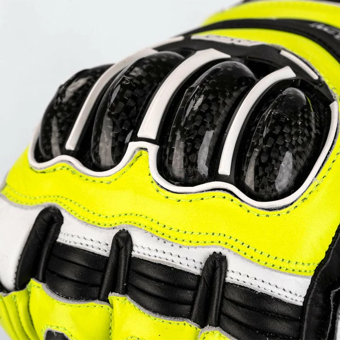 Cheap 😍 RST TracTech Evo 4 Leather Gloves Black/Yellow Fluo 👍 - Image 4