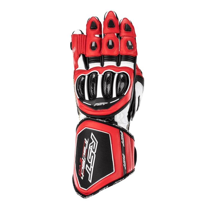 Buy ๐ RST Tractech Evo 4 Leather Gloves Black/Red ๐