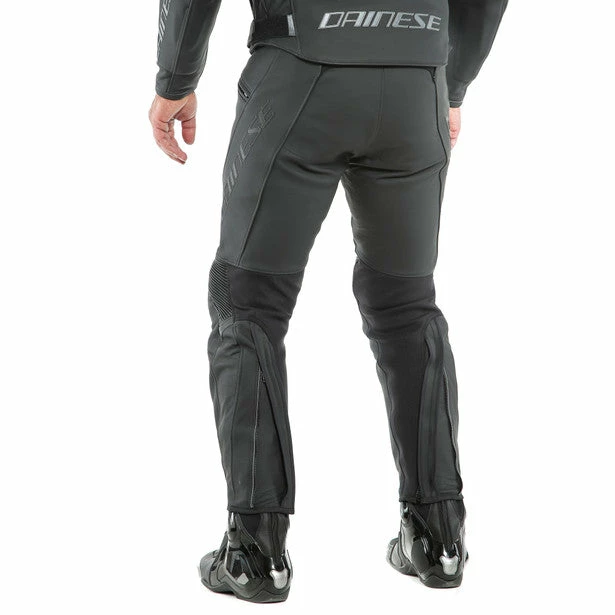 Best Sale 😀 Dainese Pony 3 Leather Trousers Short Leg Matt Black 😍 - Image 5